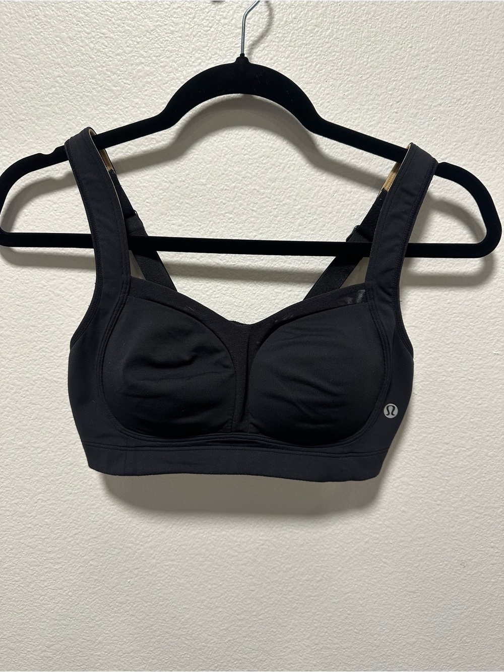 lululemon athletica Black Structured Support Sports Bra